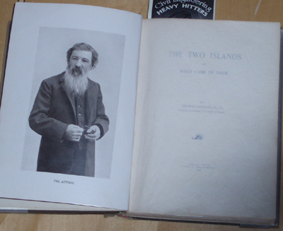 Photo of The Two Islands showing the photo of author and Oregon historical figure Thomas Condon.