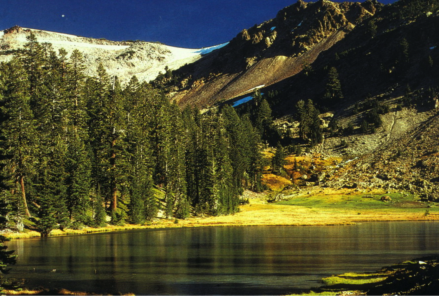 Soda Lake fed by Carbonated Springs in Glacial Valley