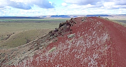 cinder cone at diamond craters