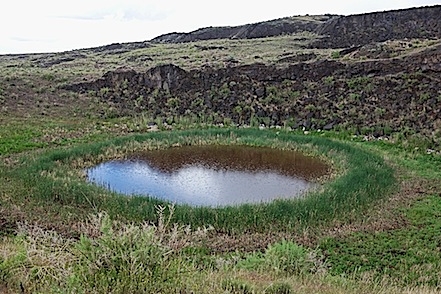 maars crater (created by Underwater volcanic stream eruption)