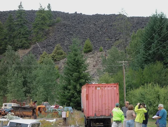 Parkdale Lava flow rises more than 300 feet above the surrounding country.