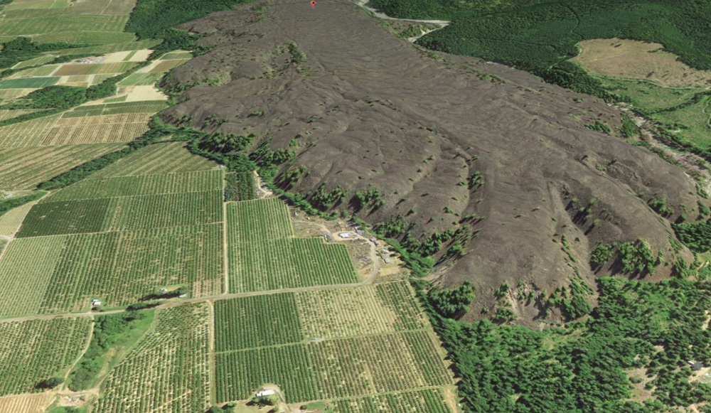 Parkdale Lava Flow - Google Earth Image