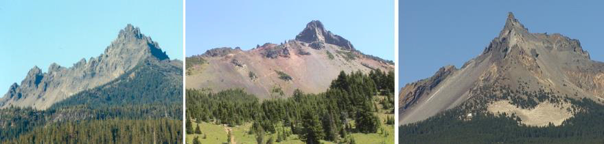 Three Finger Jack, Mt. Washington, and Mt. Thielsen