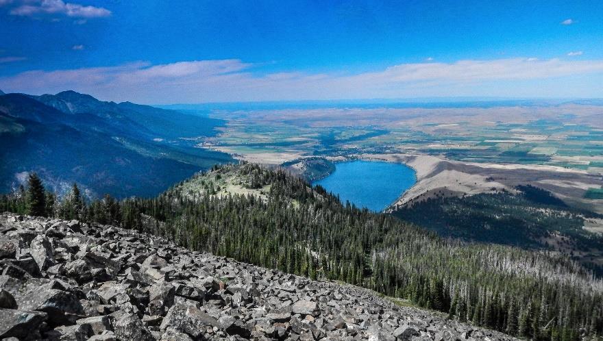 Wallowa Lake at the base of the Wallowa Mountains near Enterprise, Oregon. Photo by Ellen Morris Bishop.