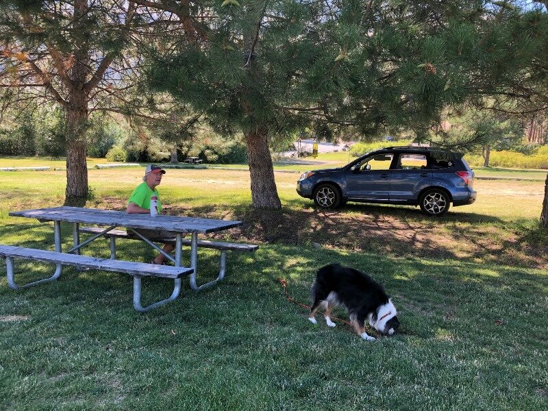  Cool picnic spot at Alta Lake. 