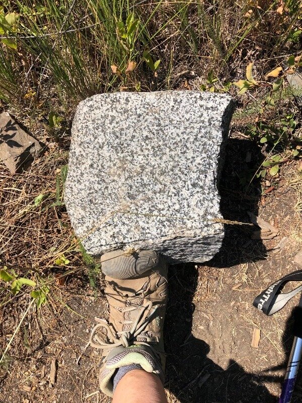  Mt. Stuart Granite boulder along the path. 