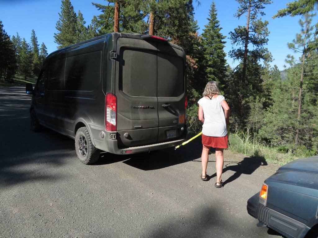  Car trouble on way out of the Ochoco National Forest 