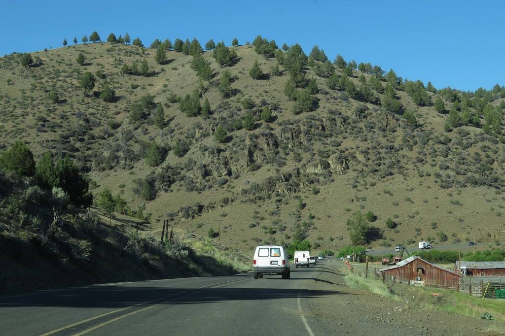  A scene heading down Hwy 63 towards John Day 