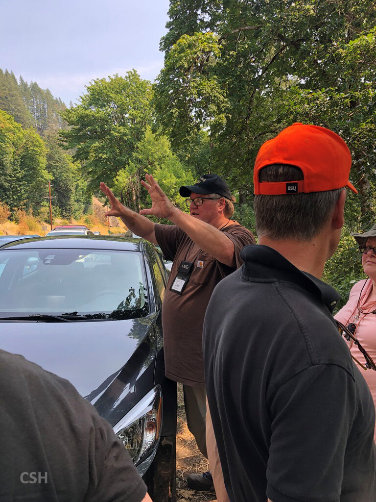  Clark envisions the landslide coming from “the notch”. 