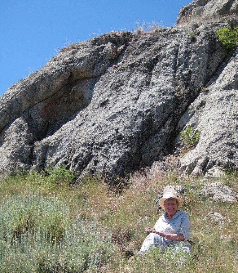  July 2010 Oldest Rock in Oregon. Photo by Janet Rasmussen. 