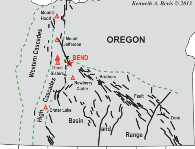  Graphic of faults in the area 