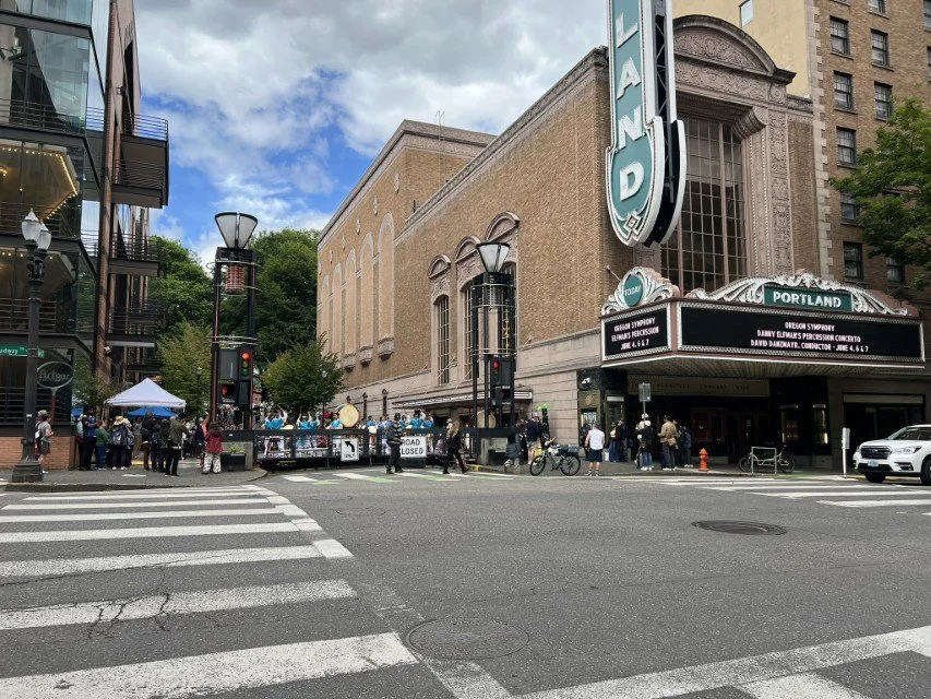  The Arlene Schnitzer Concert Hall during the Rose Festival 