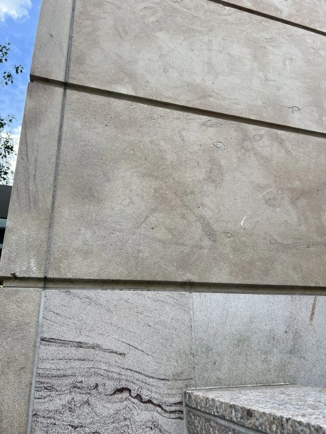  Limestone blocks around base of KOIN Center 