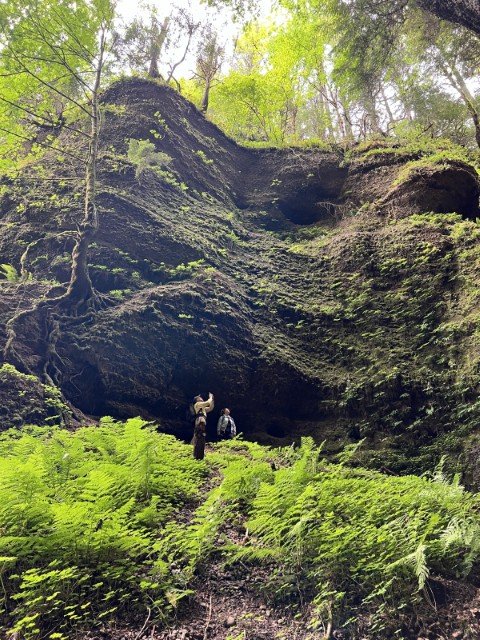  The Troutdale Conglomerate forms the walls of the alcove. 