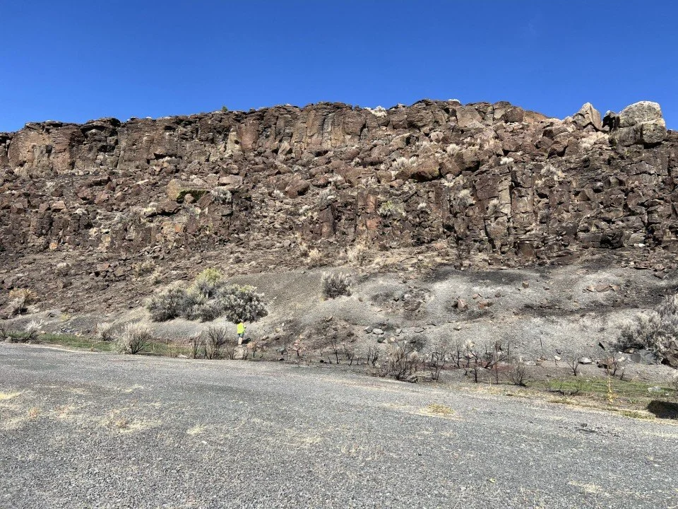  The Steens Basalt comprises the hill face below the Devine Canyon cap. 