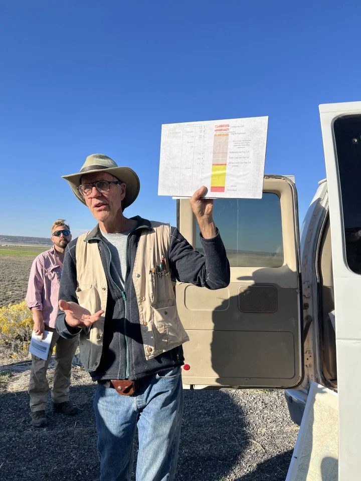  Dave Sherrod shows us the plan. 