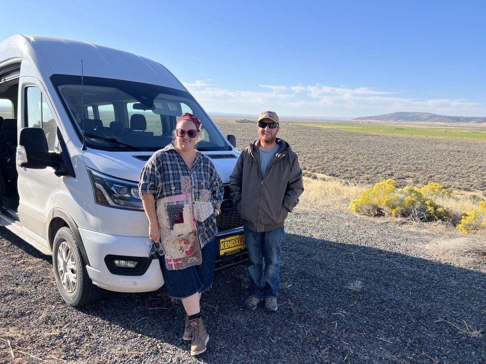  Libby and Justus drove the vans. 