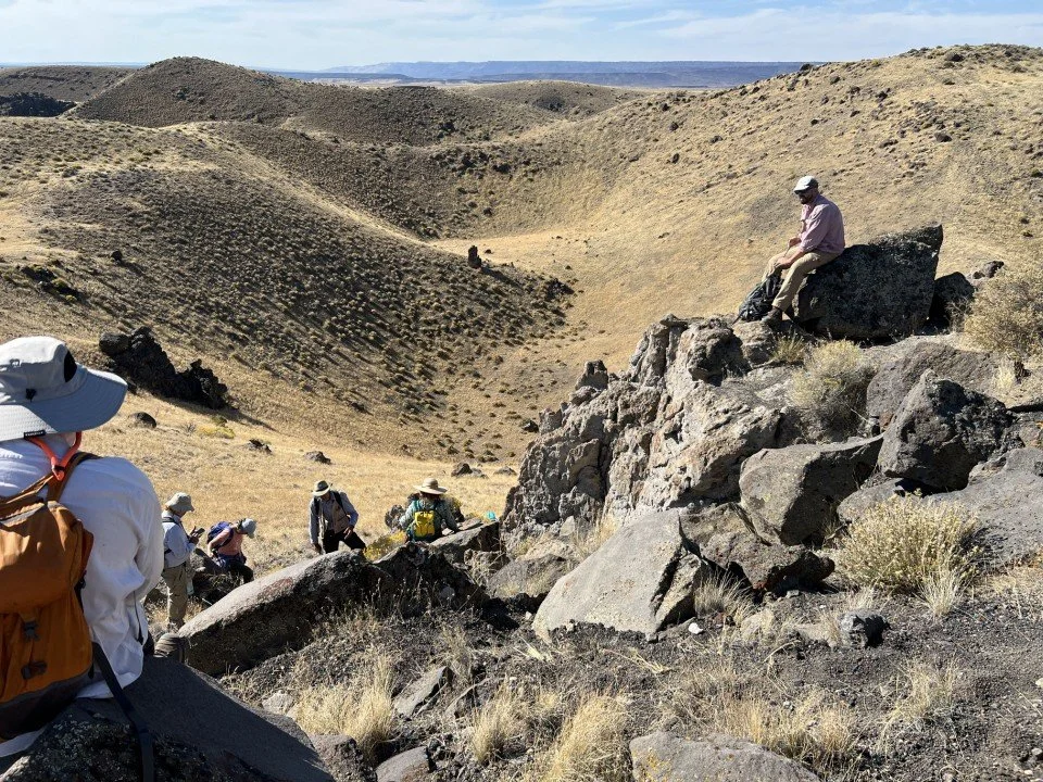  The group makes it to the outcrop of Devine Canyon Tuff. 