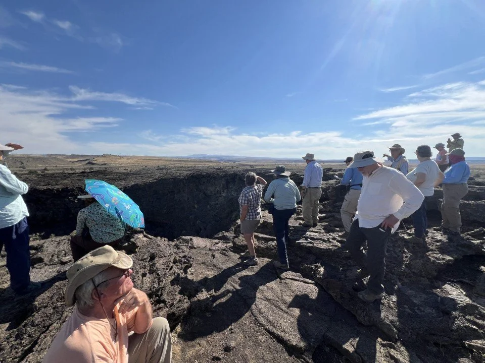  Contemplating how this feature looked during the molten lava lake period. 