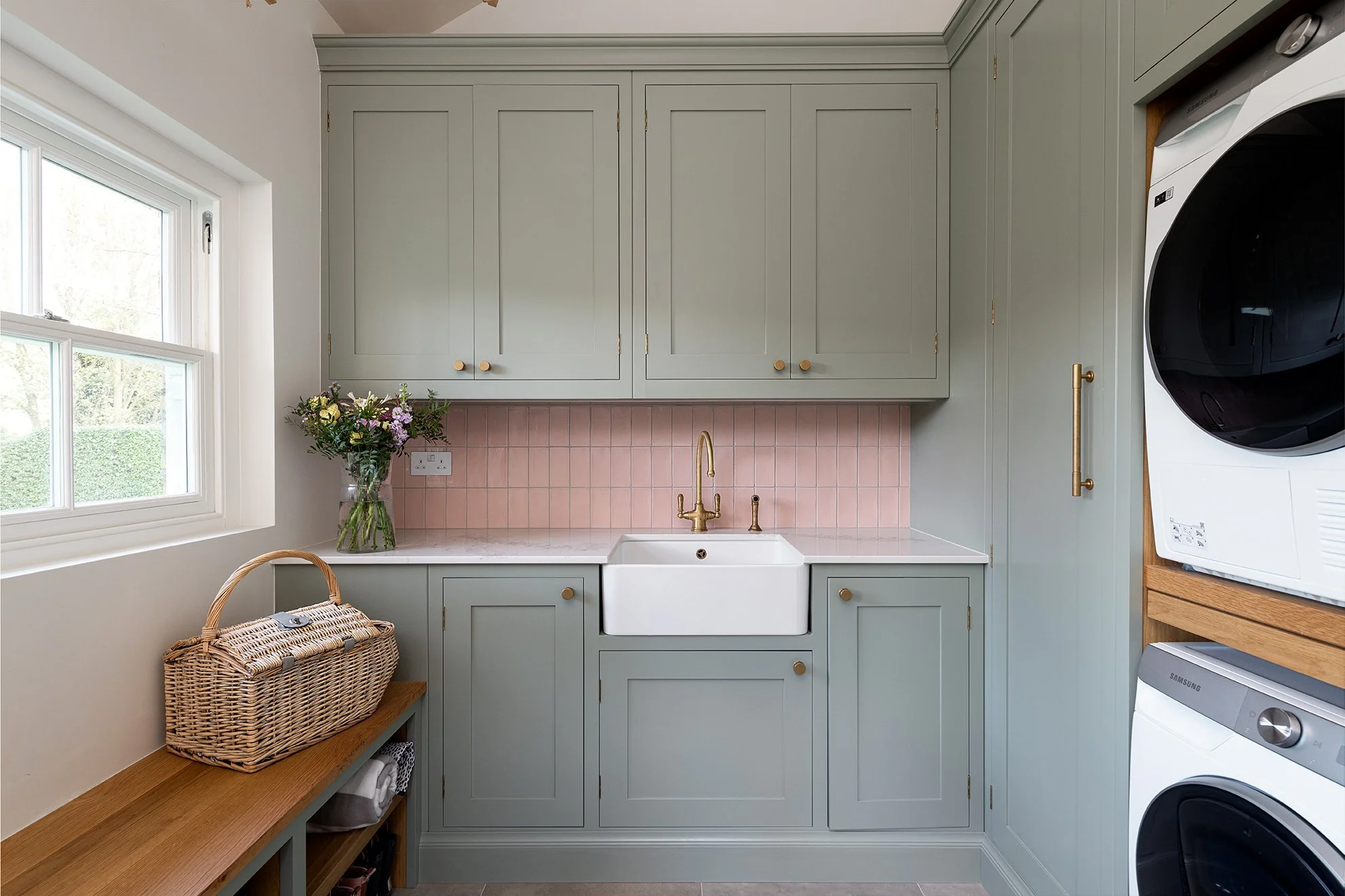 Dunton Green Kitchen, bar, wardrobe and utility — Herringbone House