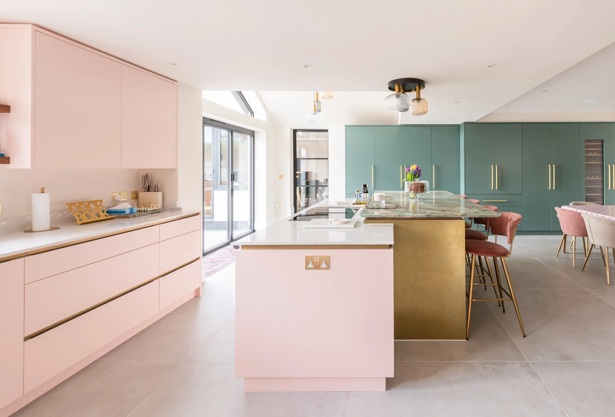 Pink Grange Kitchen