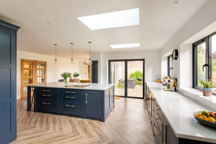 Canterbury Blue Kitchen — Herringbone House