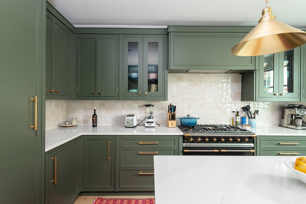 Green Notting Hill Kitchen & Walk-In Pantry — Herringbone