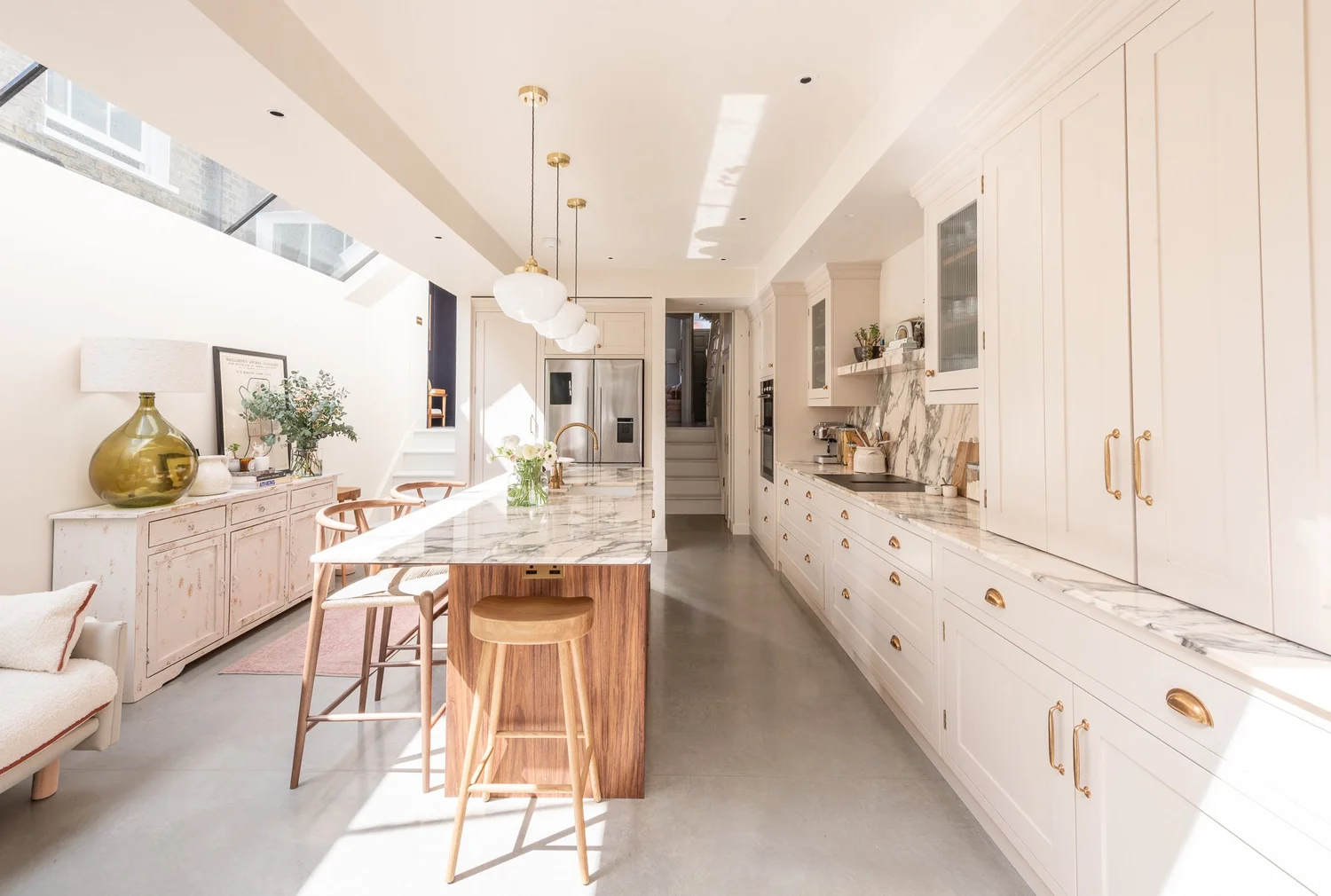 The Fulham Walnut Island Kitchen — Herringbone House