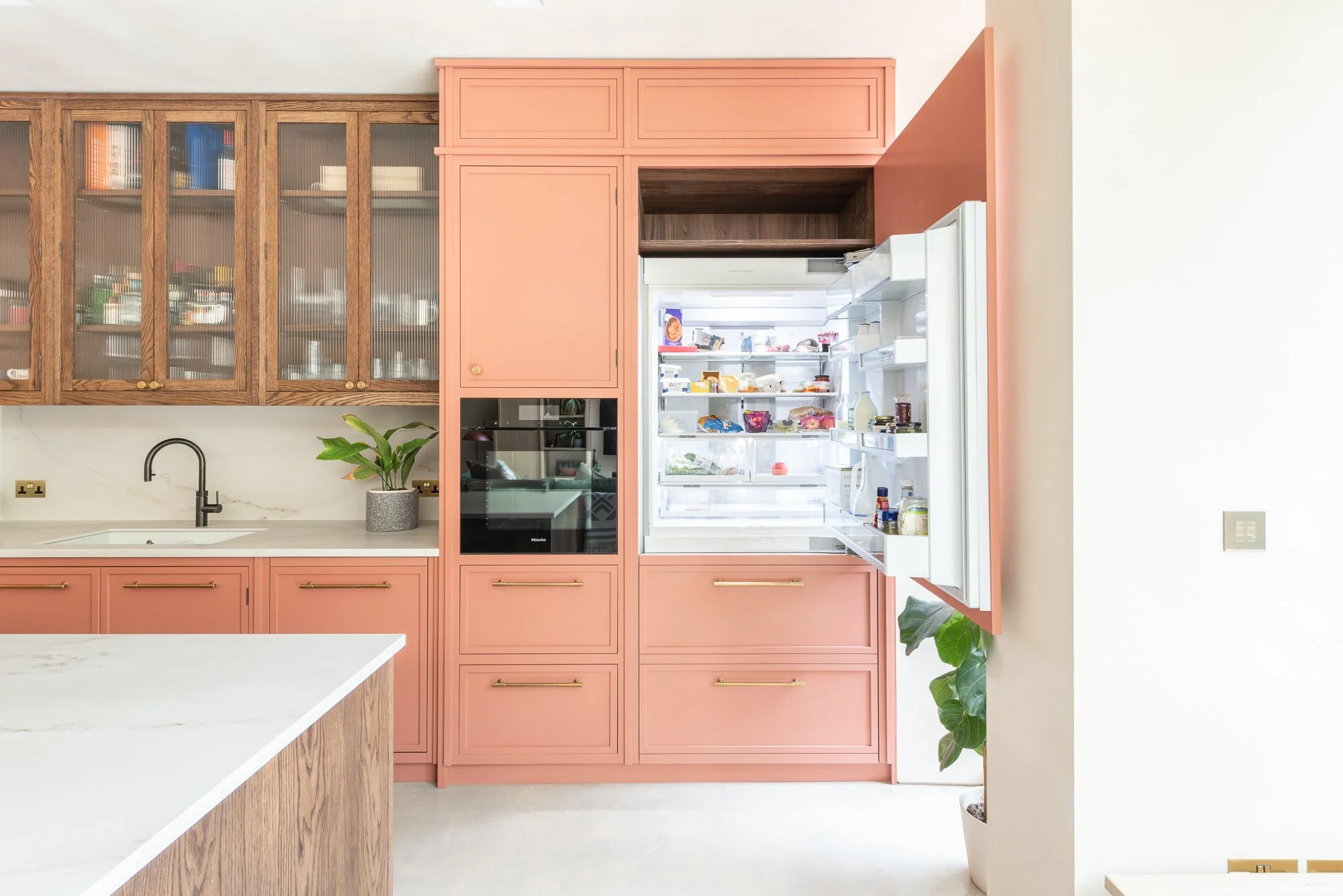 Pink Kitchen Fridge