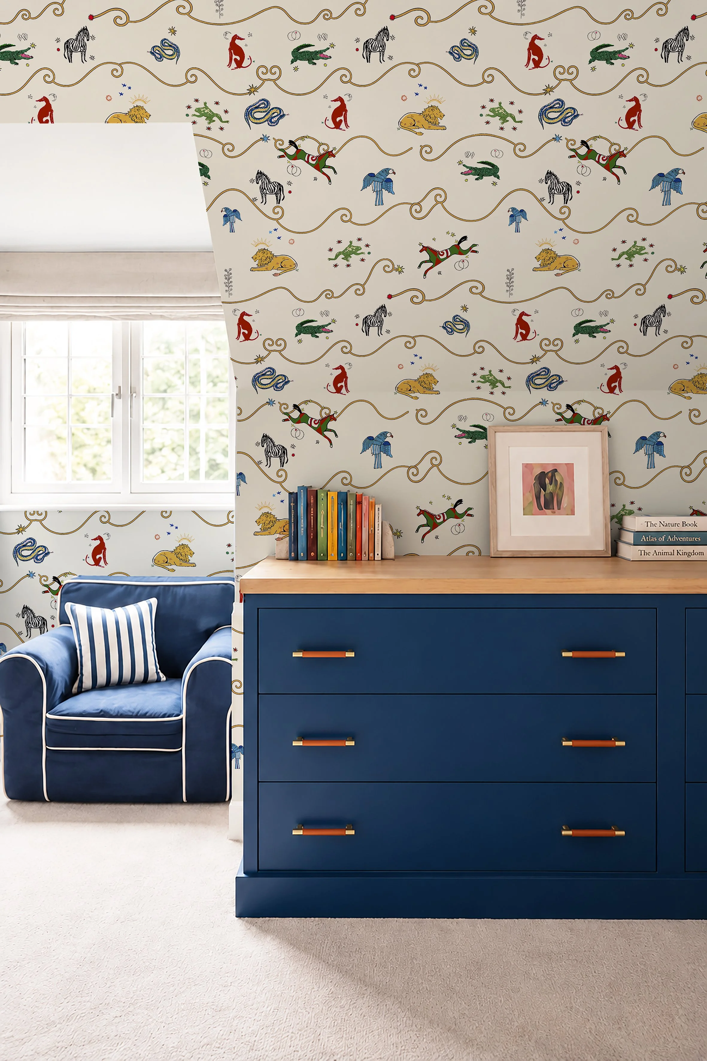 mythical animals wallpaper mocked up in freddie's room.jpg