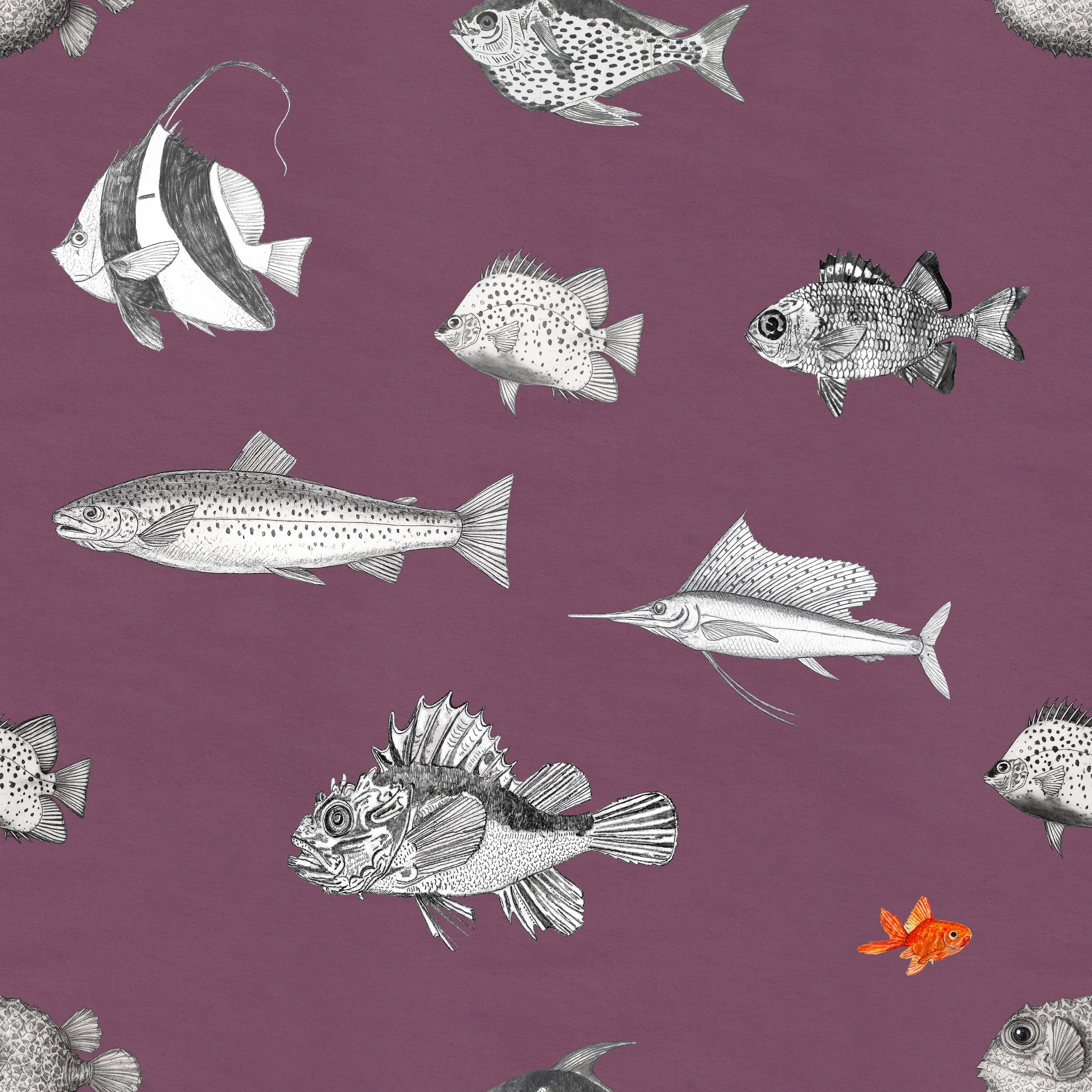 Swimming Against the Tide Fabric