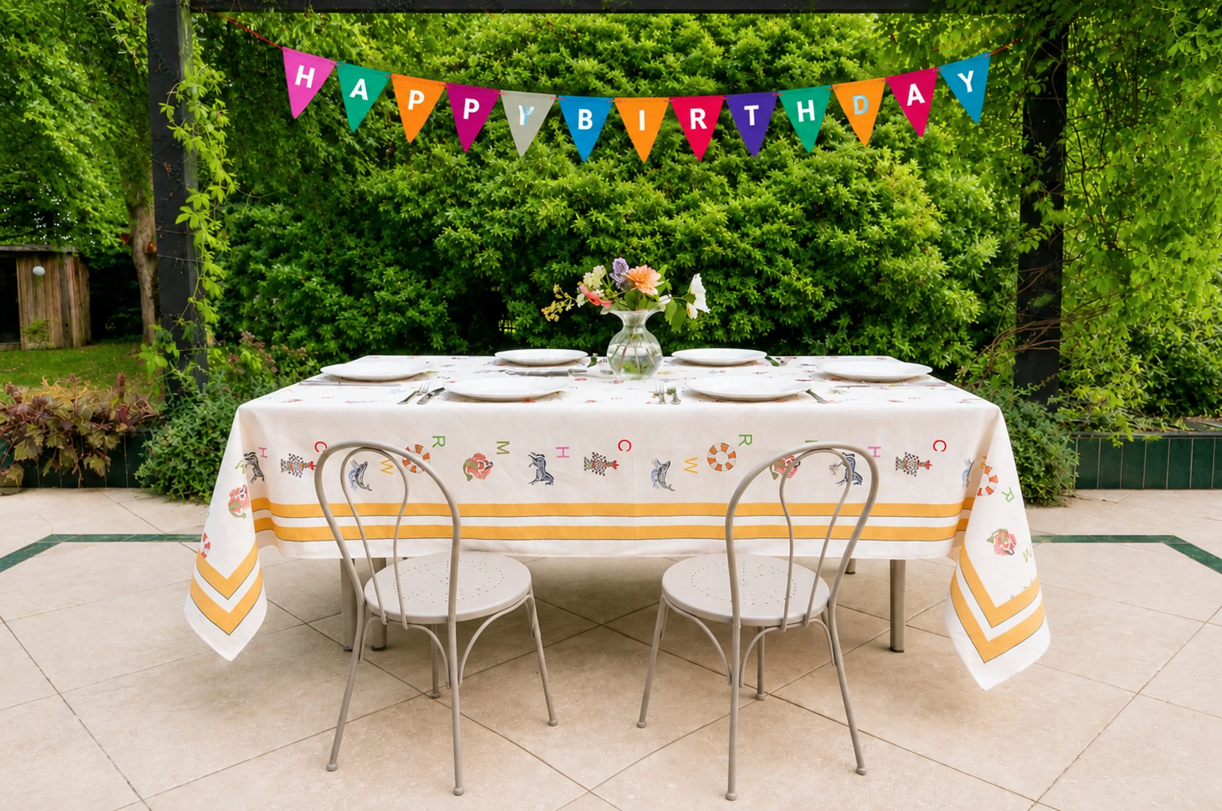 ABC Tea Party Tablecloth