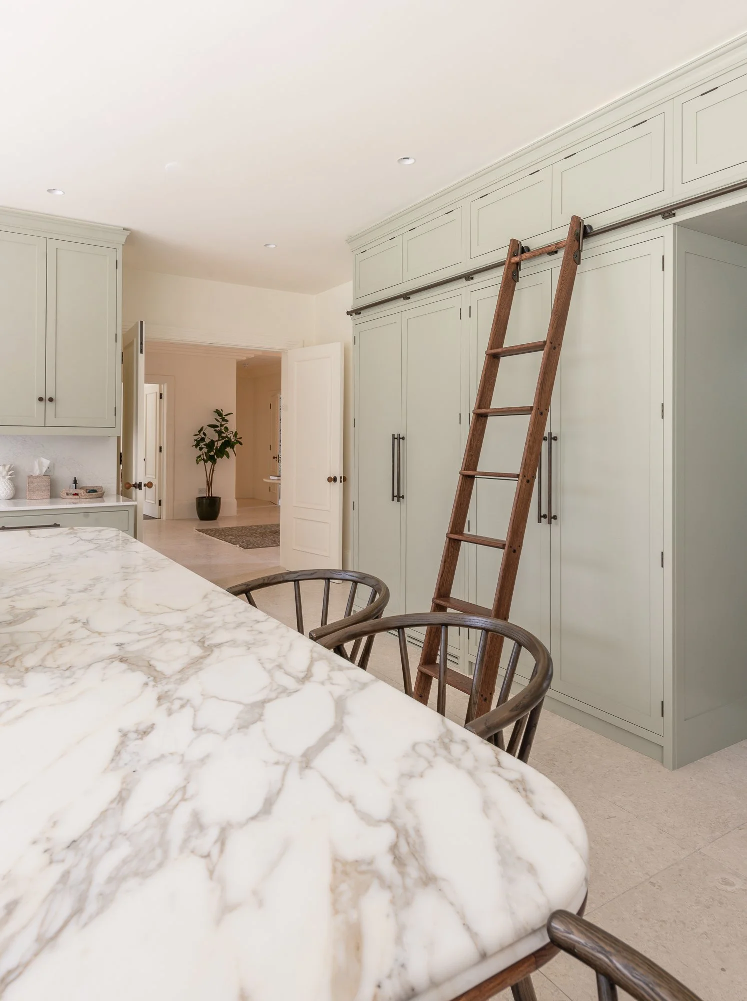 Herringbone House Marble and Ladder