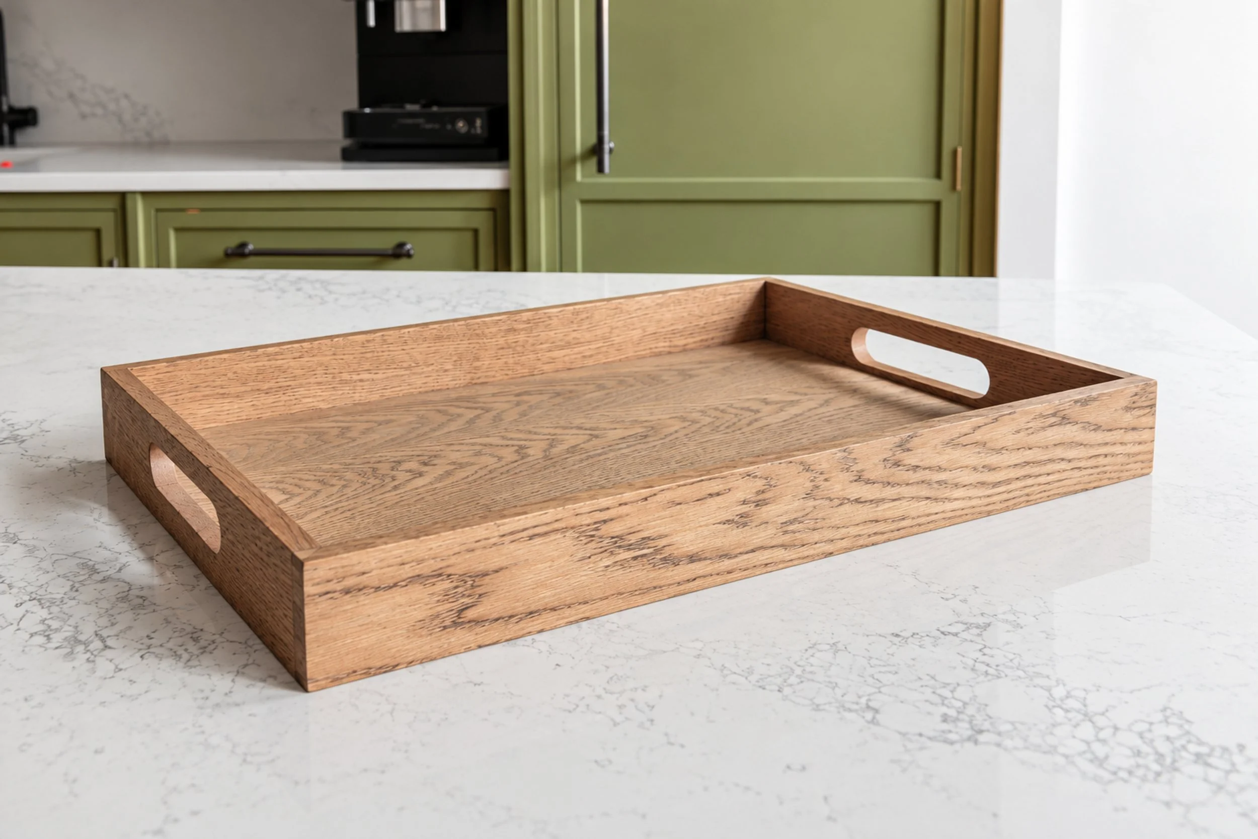 The Everyday Stained Oak Tray