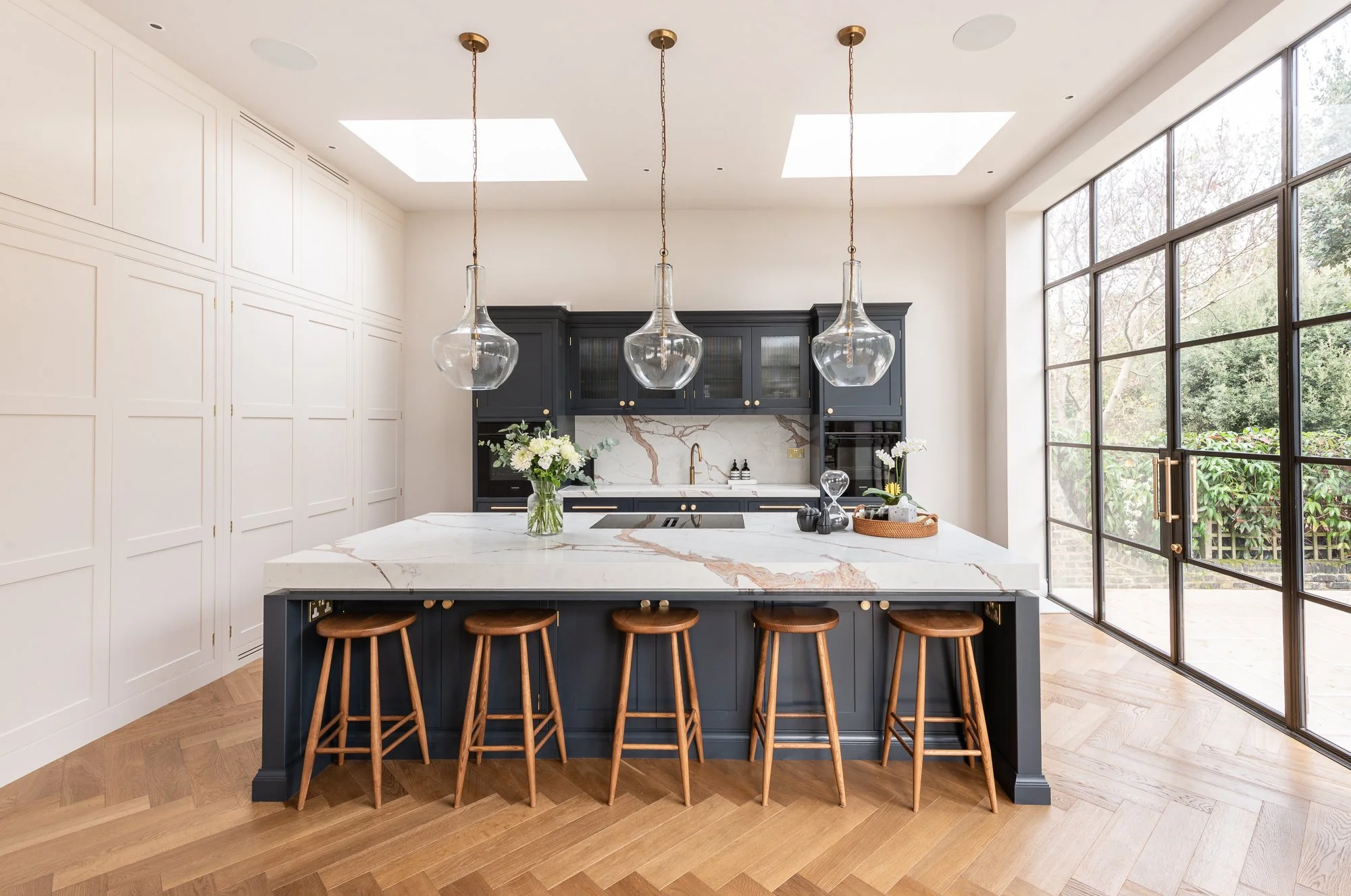 White and Blue Kitchen
