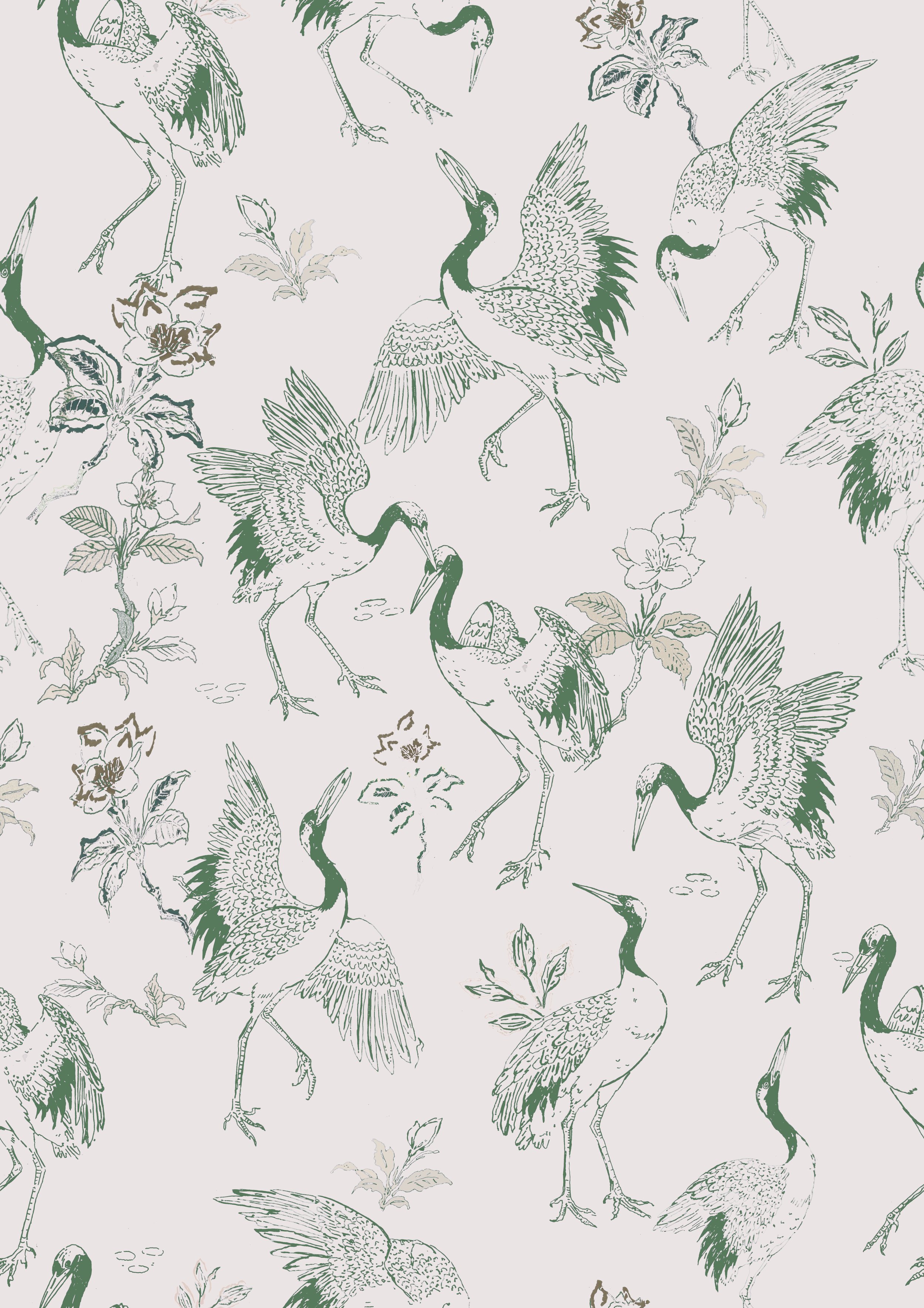WW-CRNE-04_DancingCranes_GreenOnCream_52x73cm.jpg