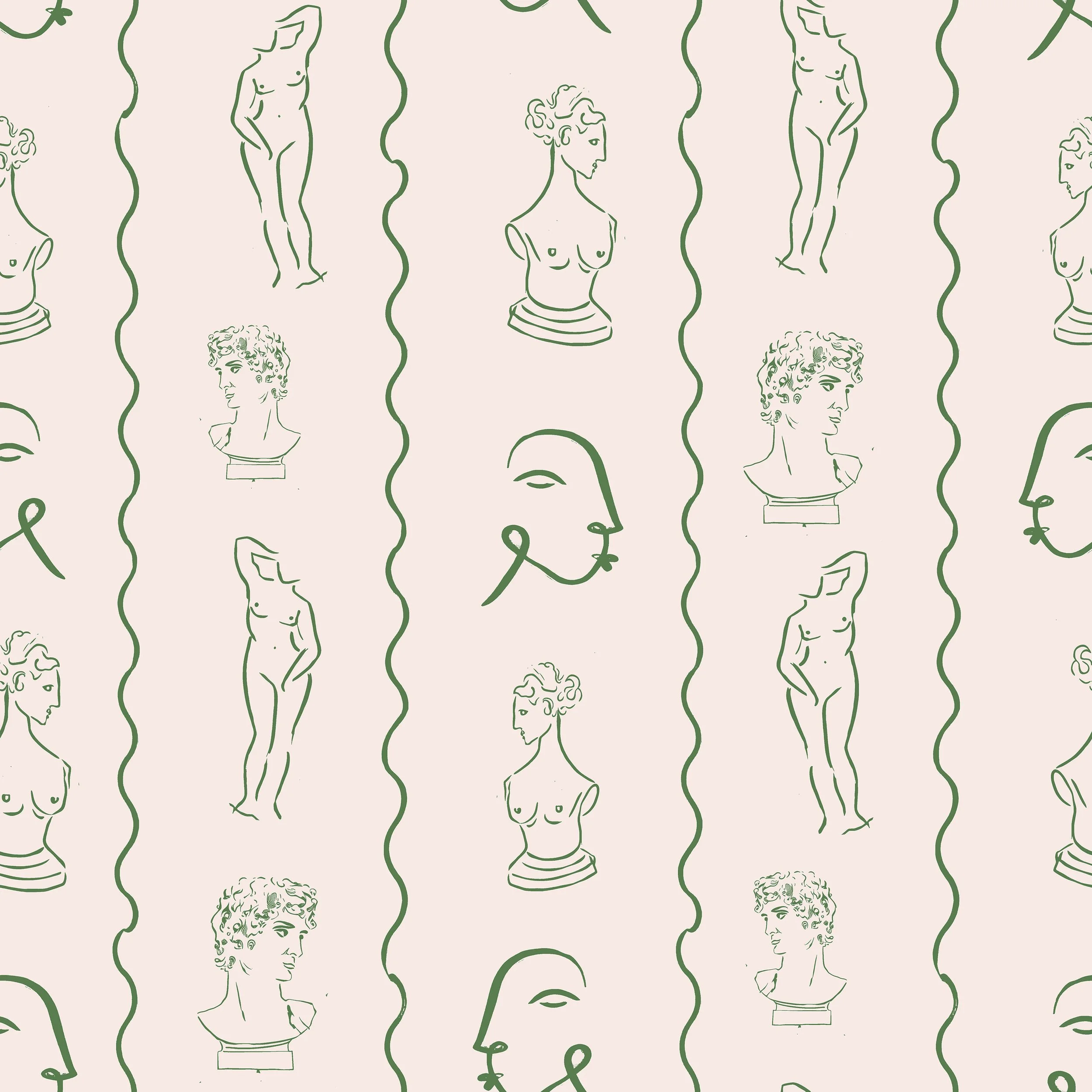 Line Drawing Fabric