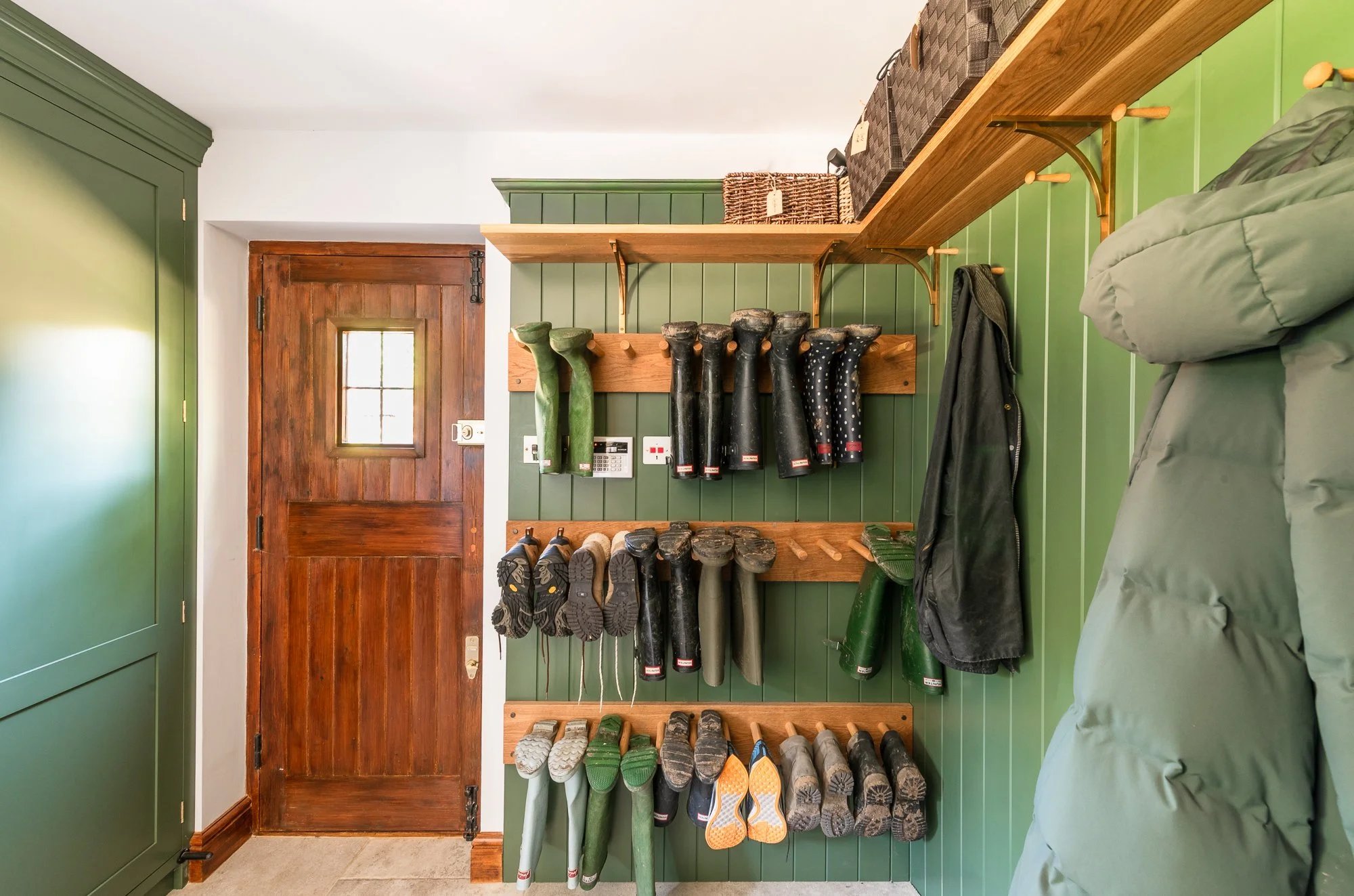 Bespoke Oak Welly Rack