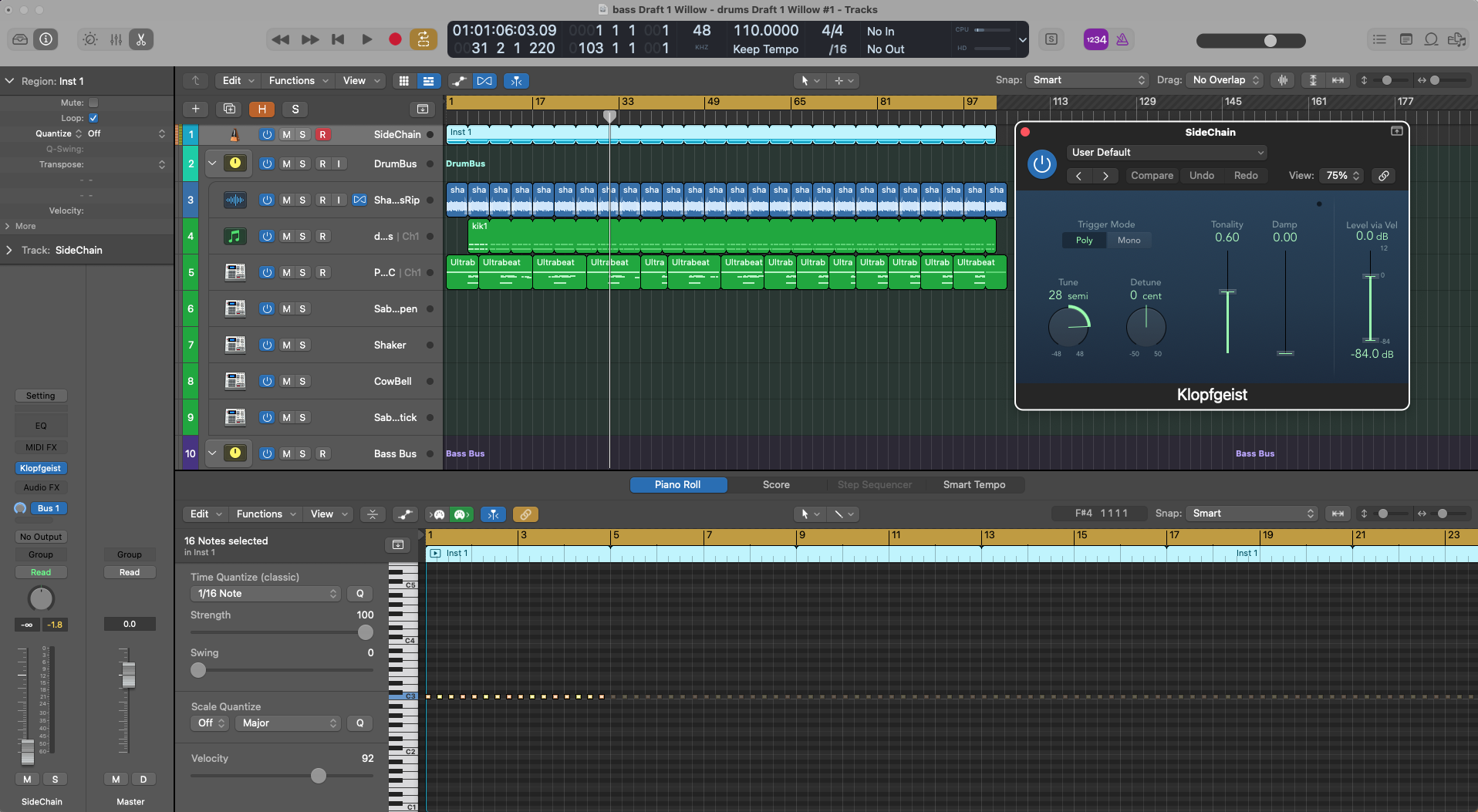 Sidechain trigger