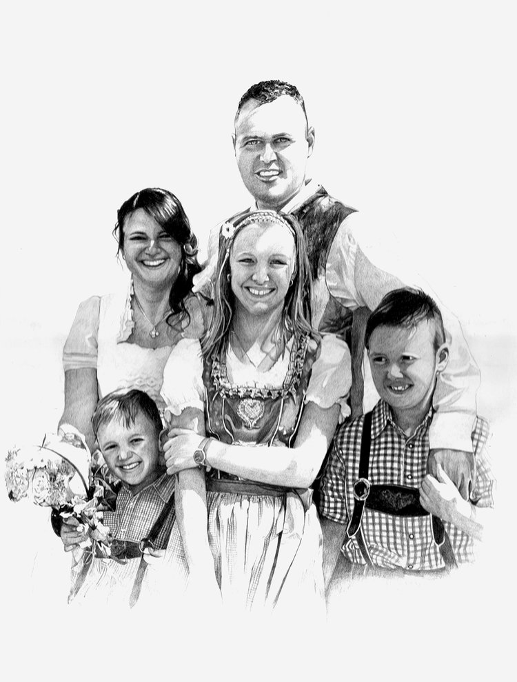 Margot, Huber e famiglia