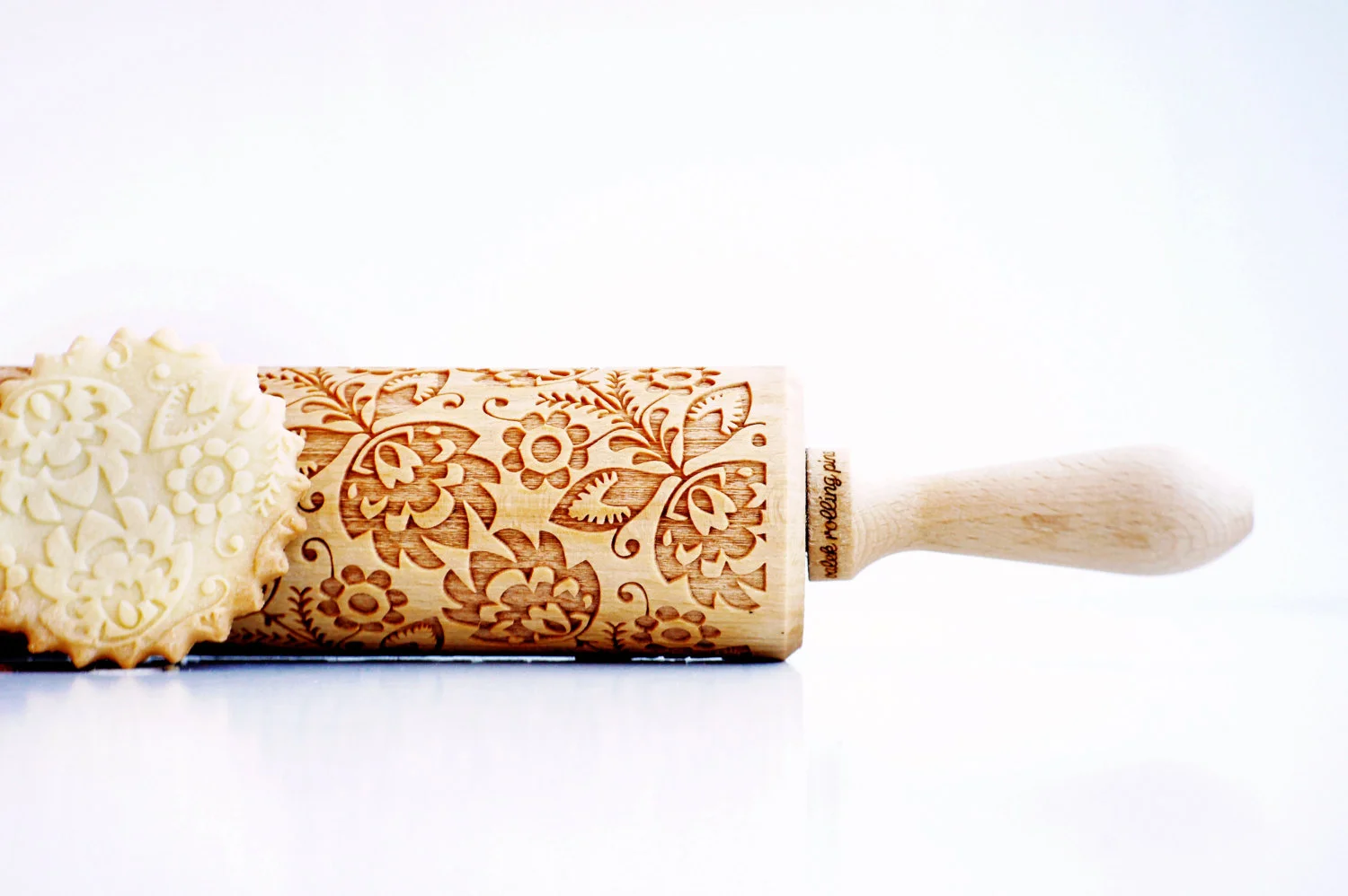 embossing roller. Folk Deco Junior rolling pin for cookies