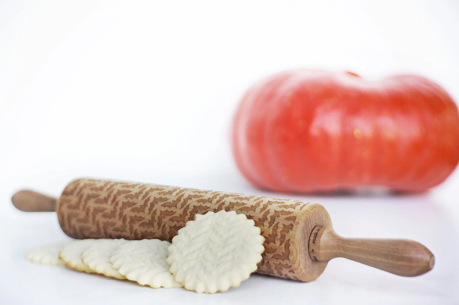 Halloween pattern rolling pin with bat for halloween kids party decoration cookies cookie cutter treats for kids