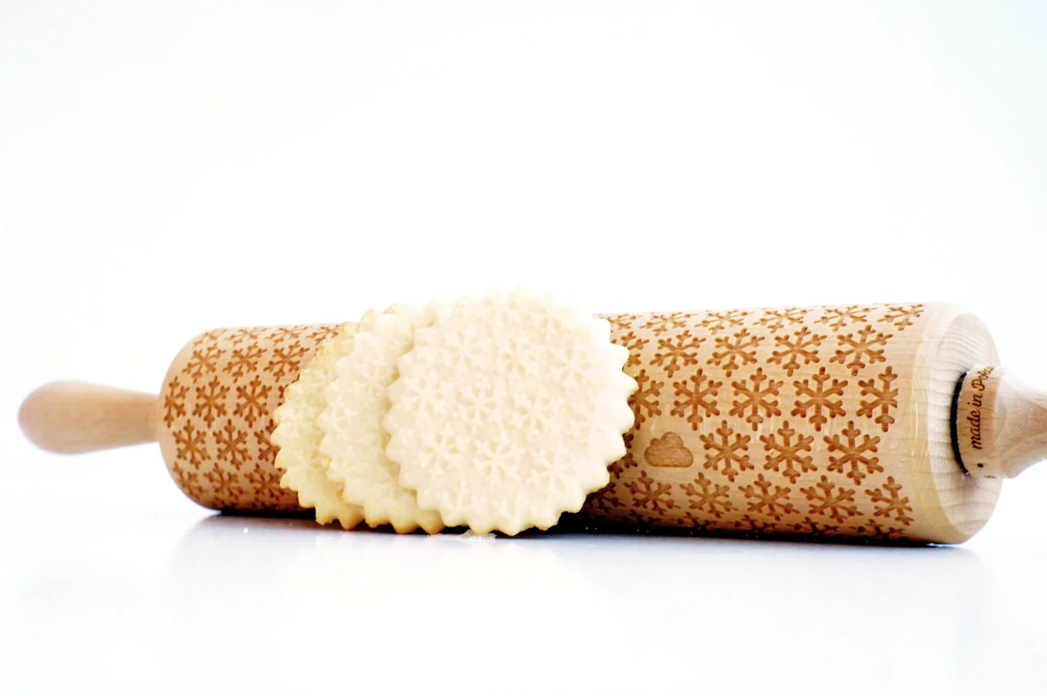 reindeer, snowflake, happy christmas, cookie cutter. Christmas rolling pin with christmas patterns, best gift holy jolu christmas rolling pin best gift christmas cookies