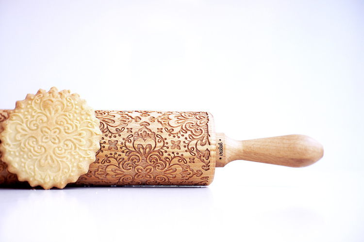 Anchors Embossed Rolling Pin