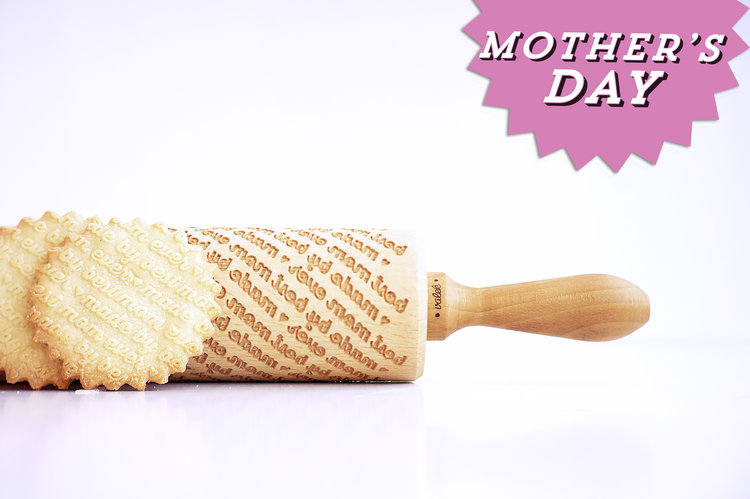 Roses & Tulips Embossing Rolling Pin