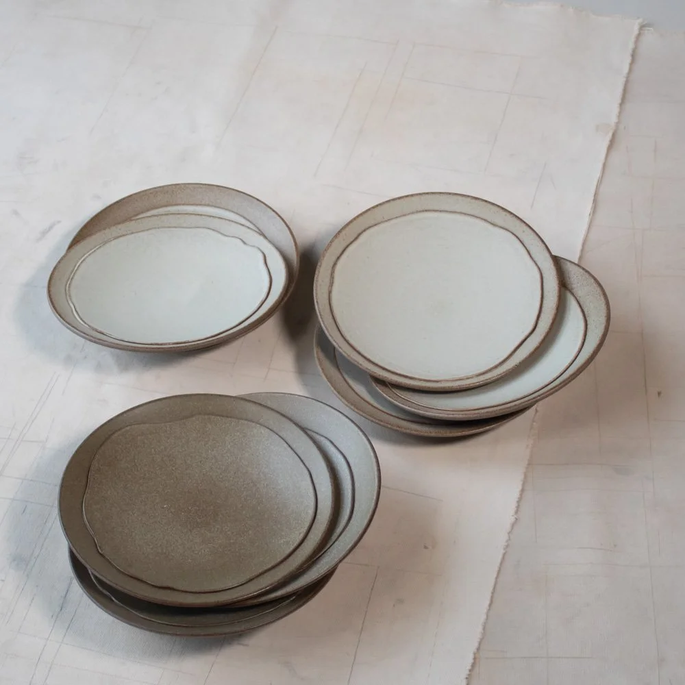 Set of 9 Cover plates - diameter 19 cm