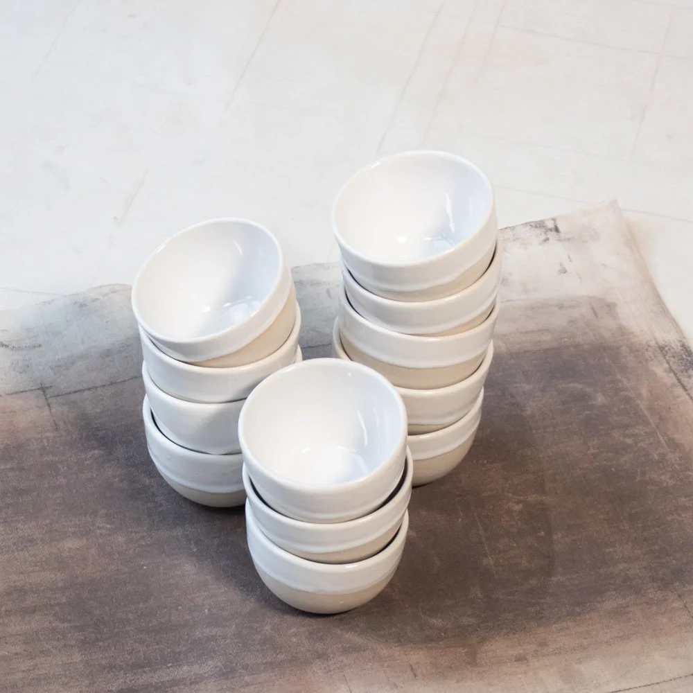 Set of 12 Bowler bowls - diameter 7,5 cm