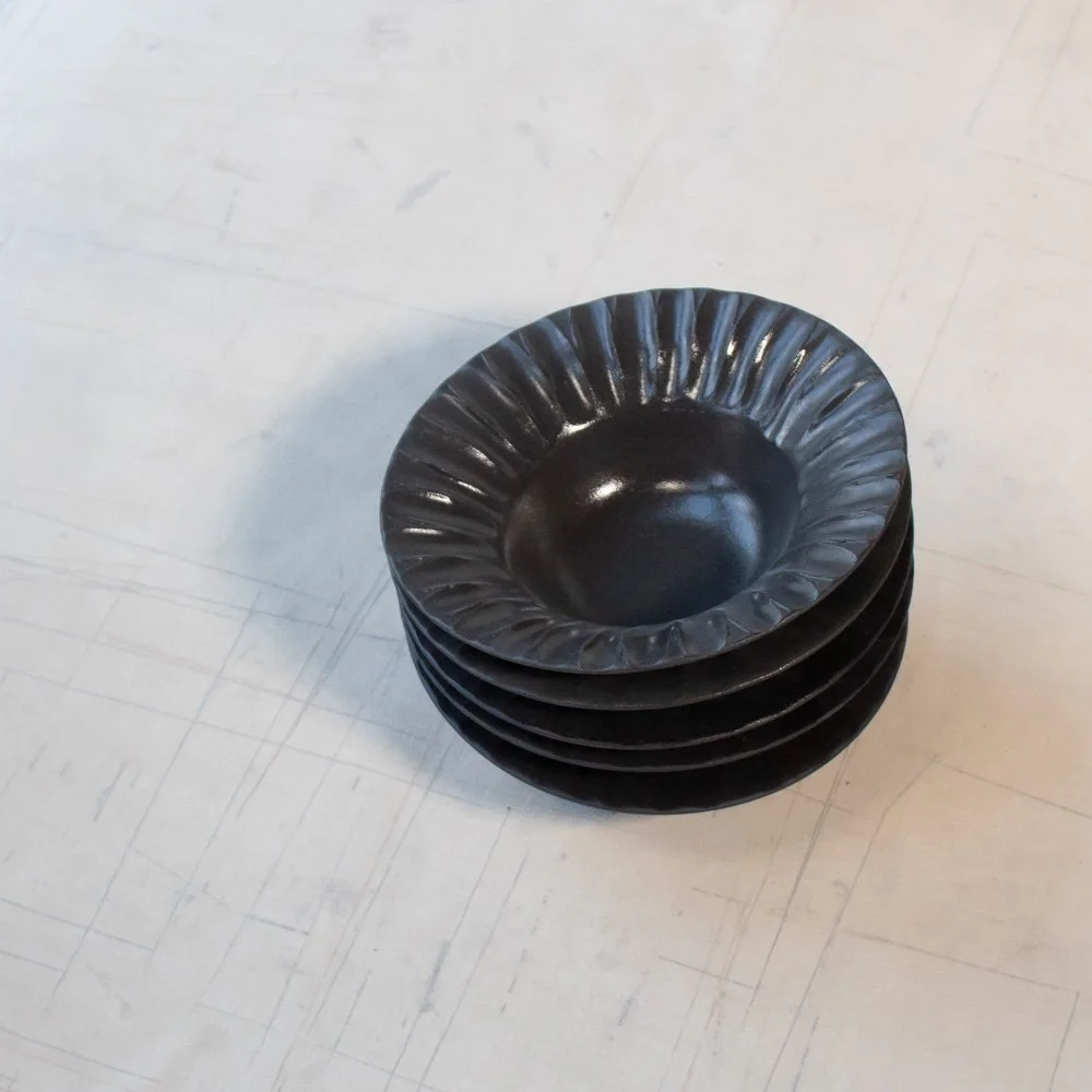 Set of 5 Chubby bowls - diameter 18 cm - special edition relief rim