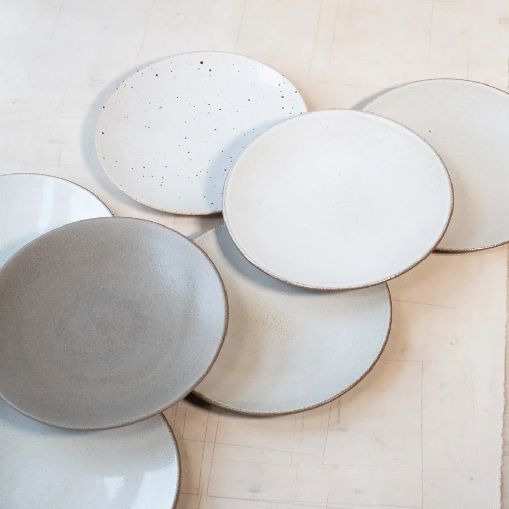 Set of 7 Semi plates - diameter 26 cm