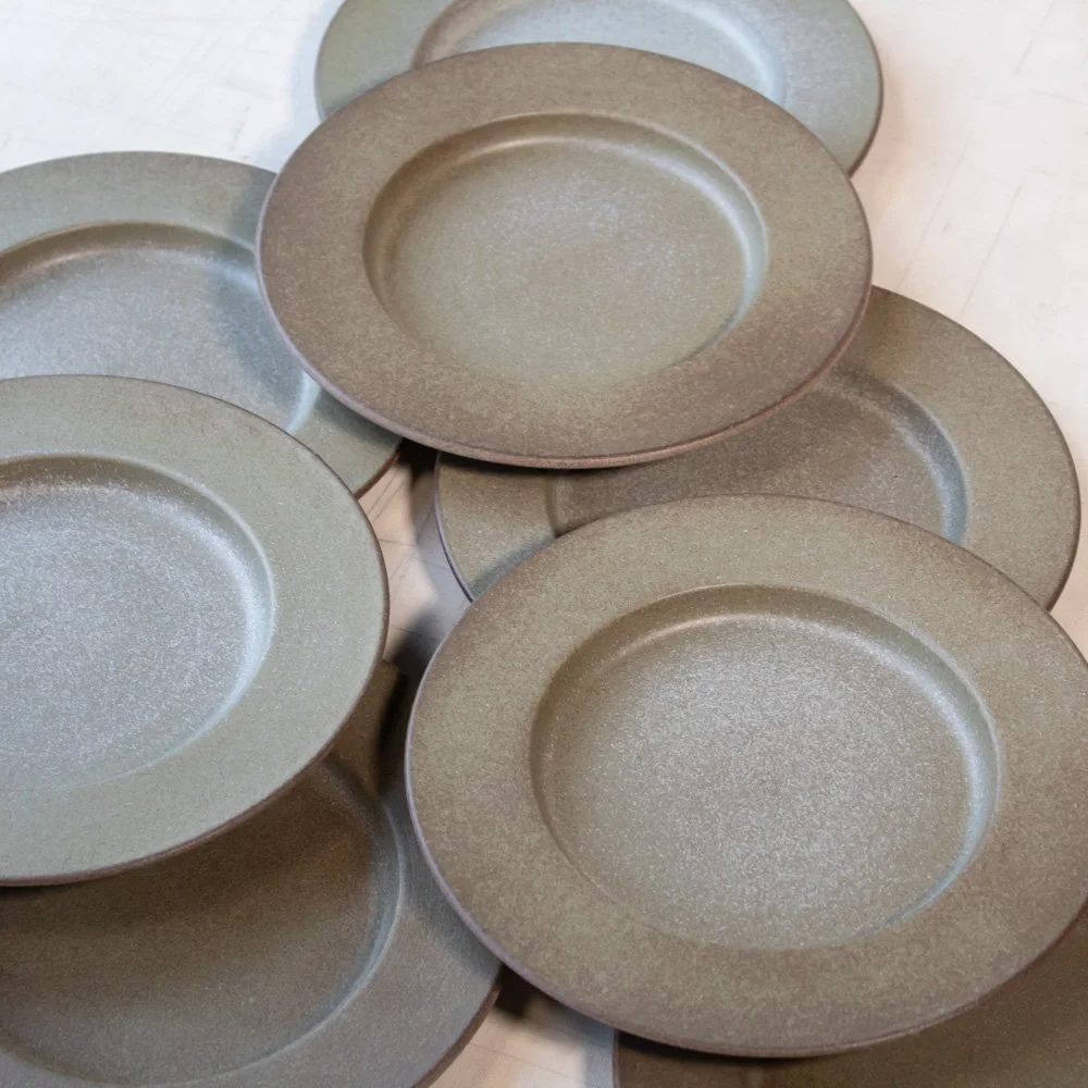 Set of 8 Ganske plates - diameter 22 cm